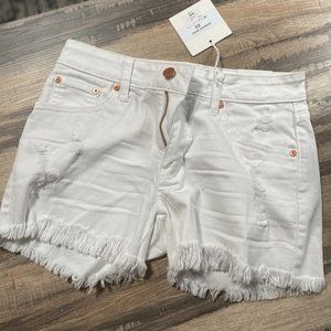 JBD Just Black Denim White Cut-offs – Size XS